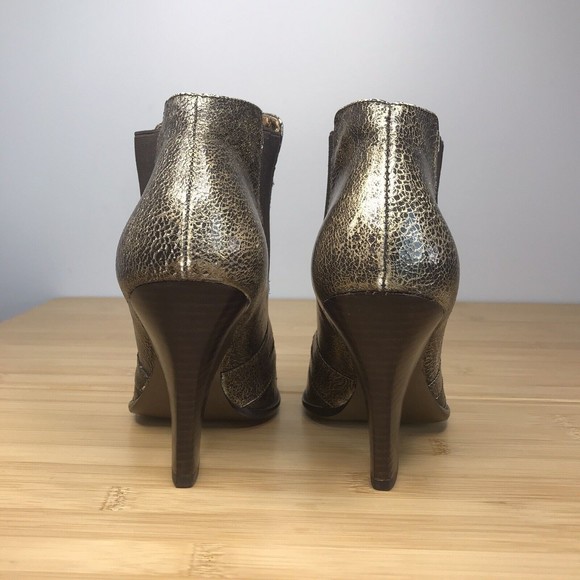 Carlos by Carlos Santana Torch Metallic Leather Booties Size 7.5 Medium Width - Picture 6 of 10